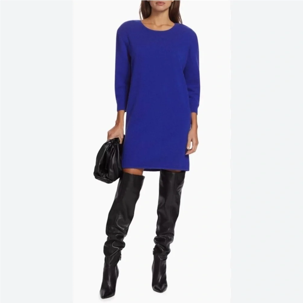 Frame Cashmere Blend
Strong Shoulder
Minidress In Blue Size
SP. NWOT - Picture 1 of 7